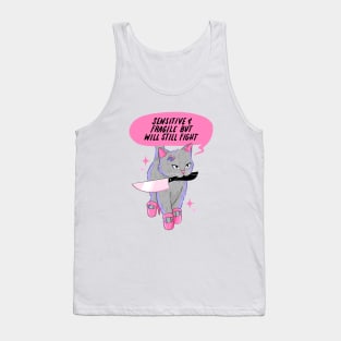 Fighter Kitty Tank Top